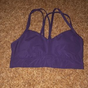 Women’s purple sports bra